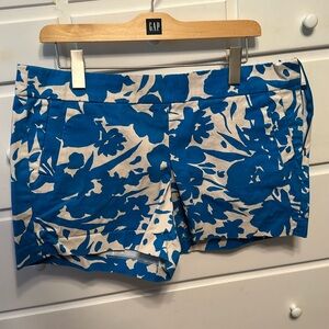 J Crew Factory blue floral shorts- size 14